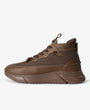 mens brown mid top sneakers 