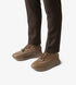mens brown mid top sneakers 