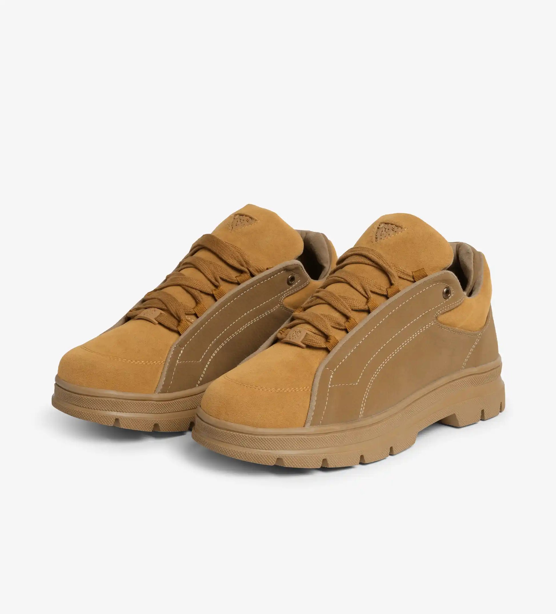 tan low top sneakers 