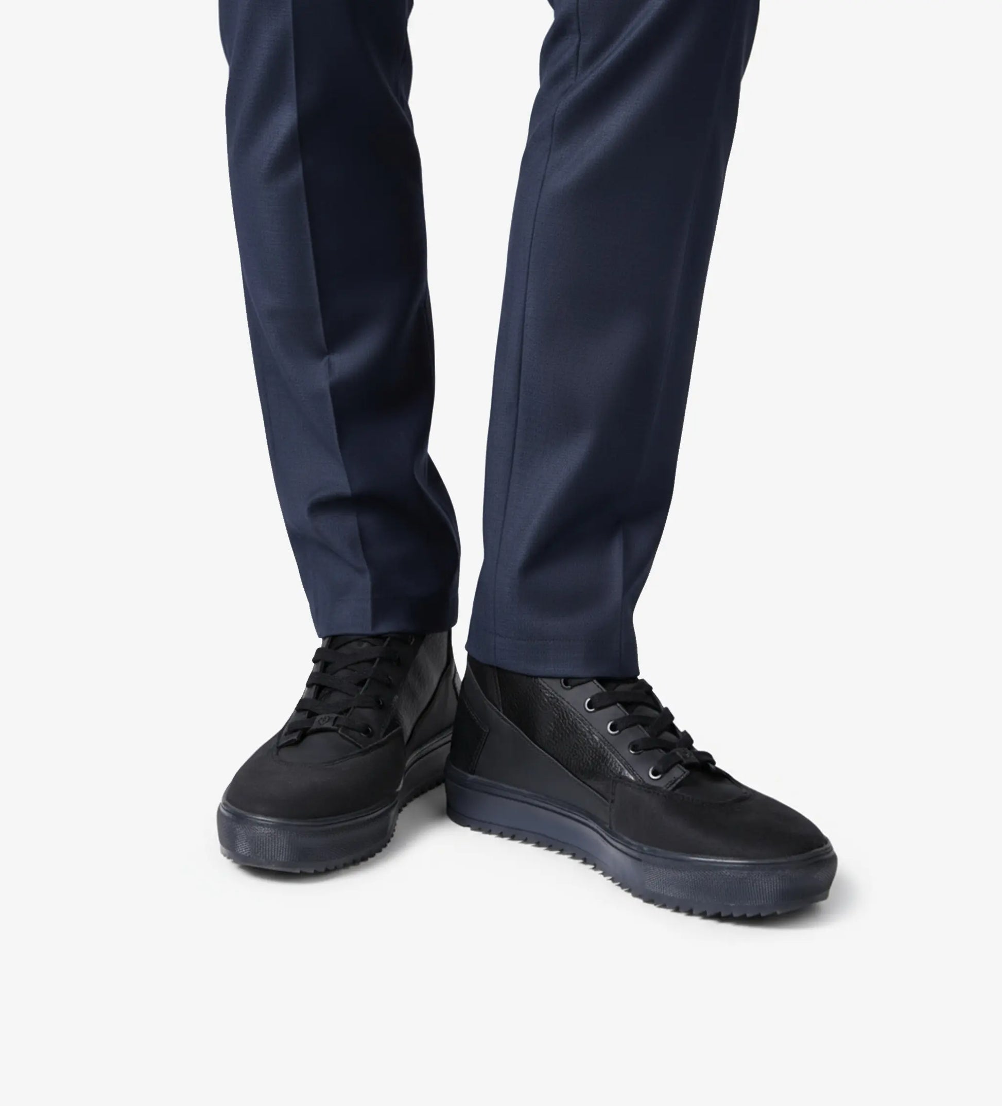 black high top sneaker shoes