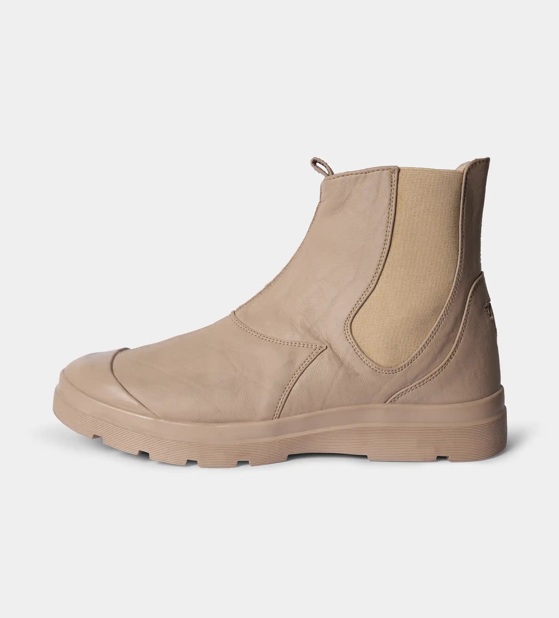Beige Chelsea Boots
