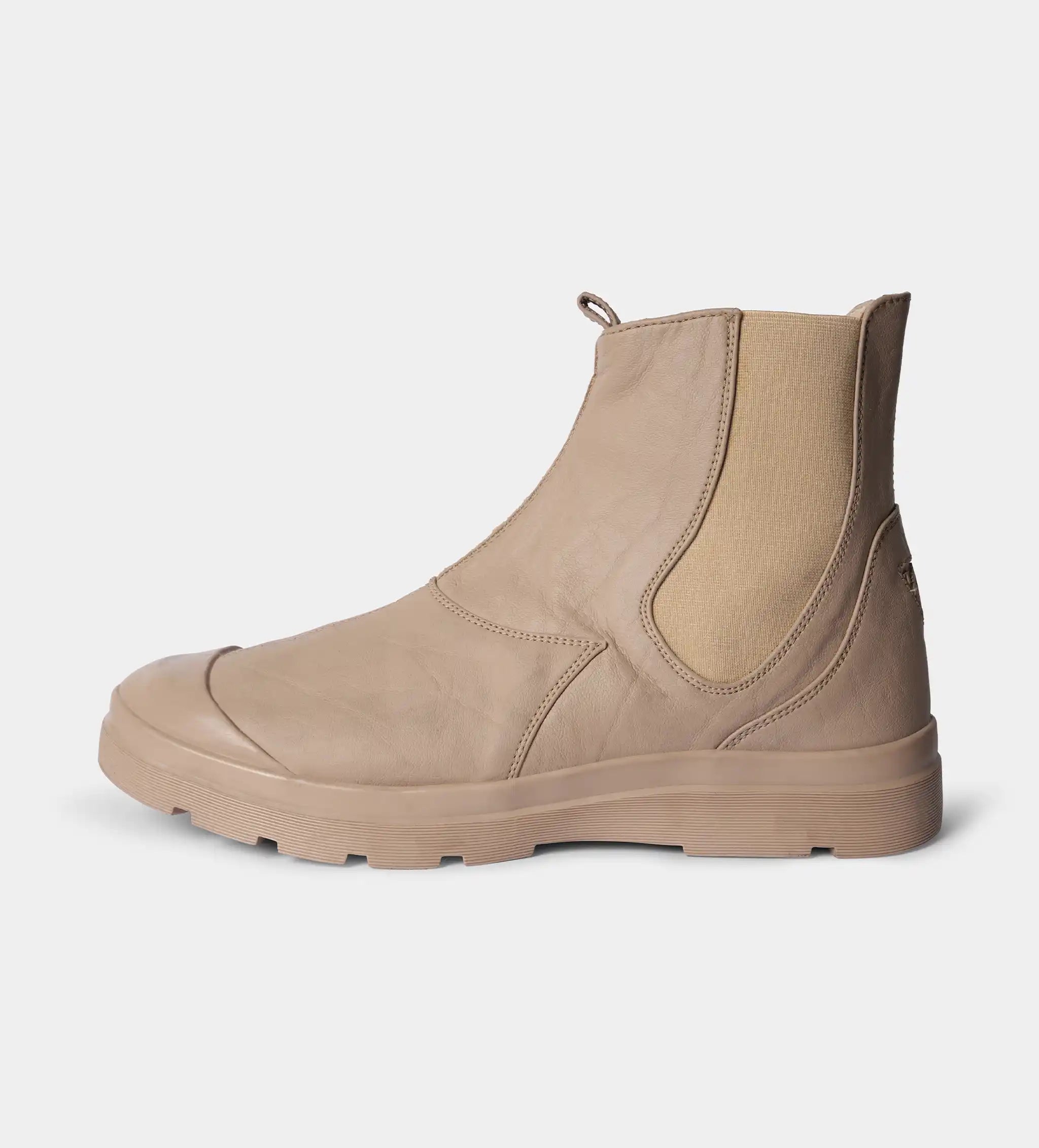 Beige Chelsea Boots