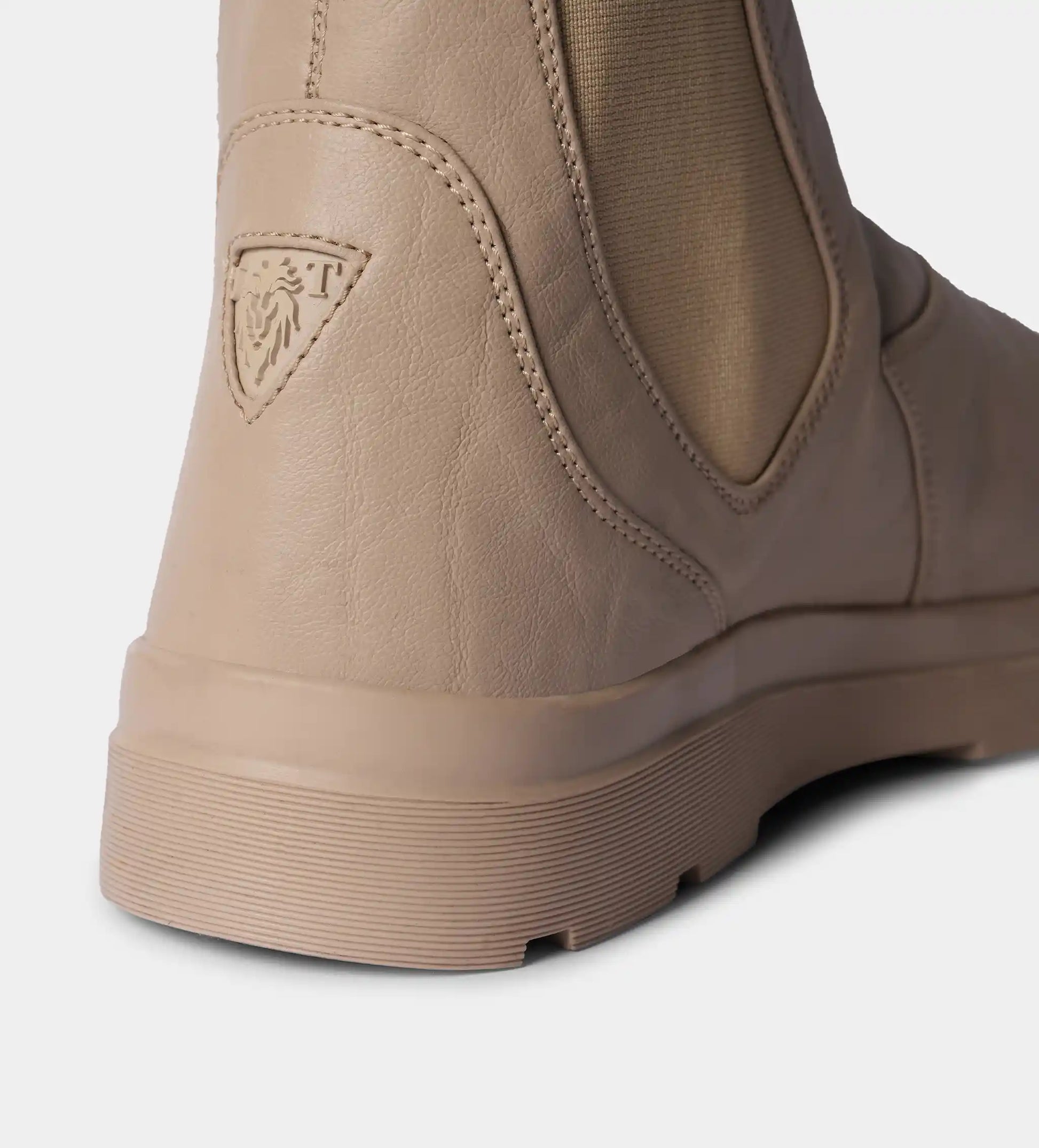 Beige Chelsea Boots