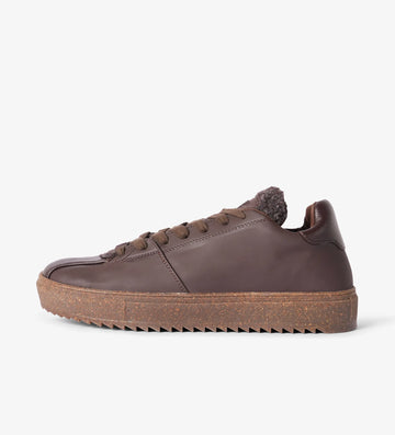 Brown low top sneakers