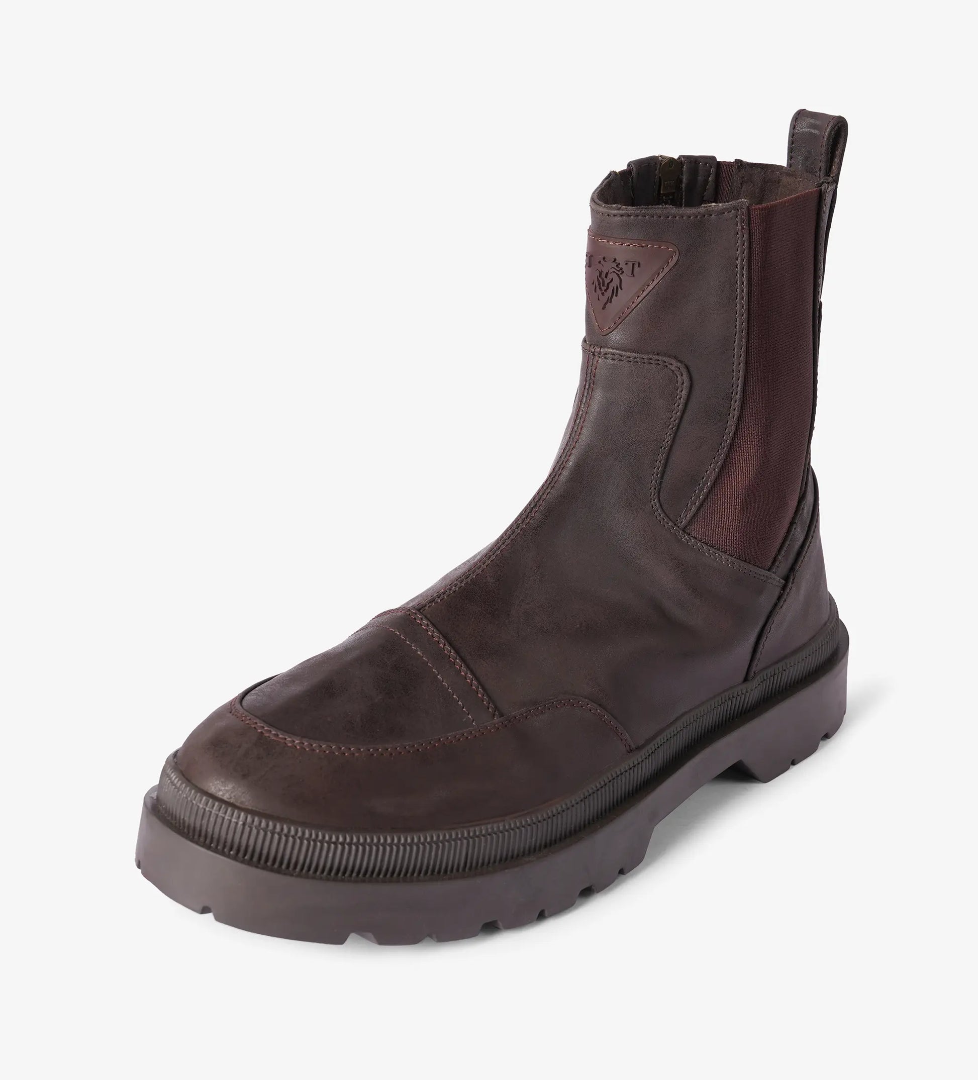Brown Chelsea boots