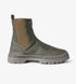 Olive Chelsea boots