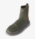 Olive Chelsea boots
