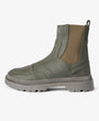 Olive Chelsea boots