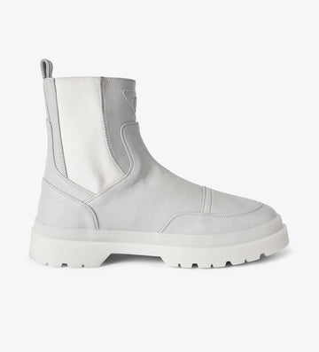 White Chelsea boots 