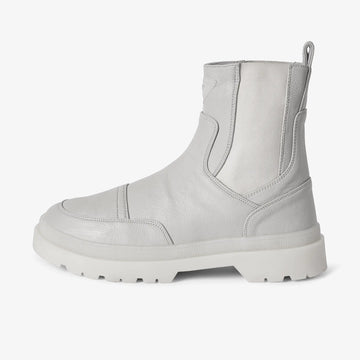 White Chelsea boots 