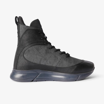 black mens sneaker boots