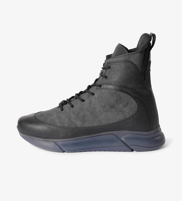 black mens sneaker boots