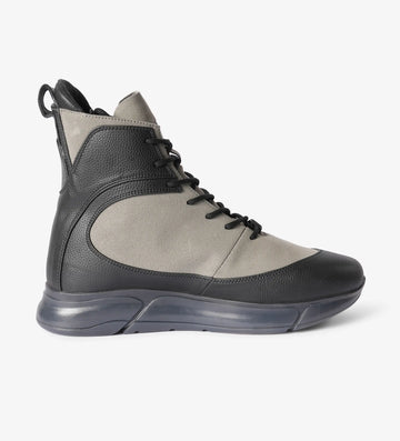 black and grey mens sneaker boots