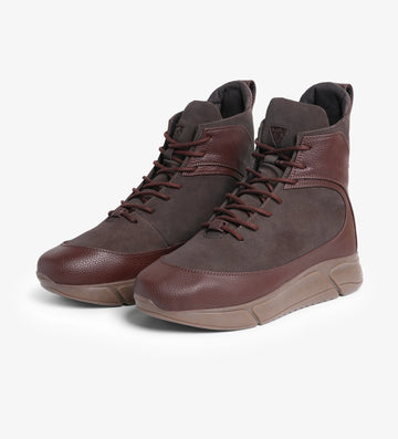 brown mens sneaker boots