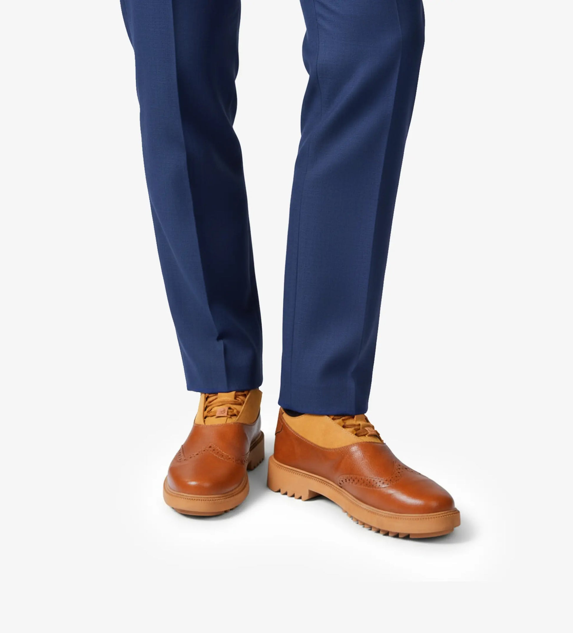 Tan Brogue Boot