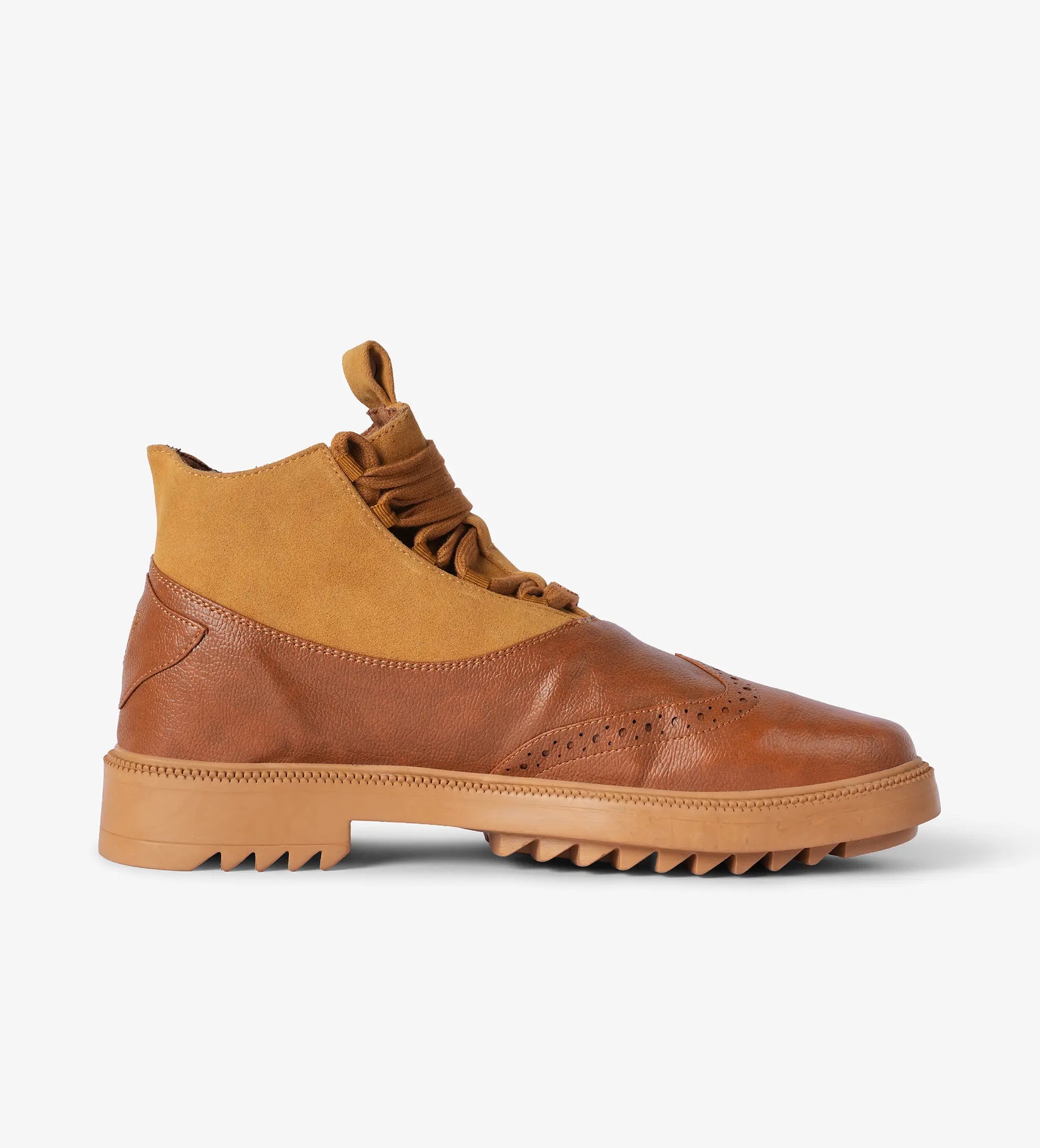 Tan Brogue Boot 
