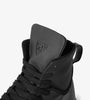 Black mens high top boots
