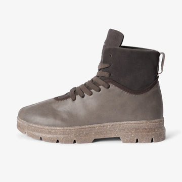 Brown mens high top boots