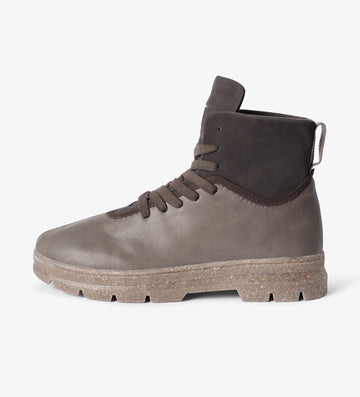 Brown mens high top boots