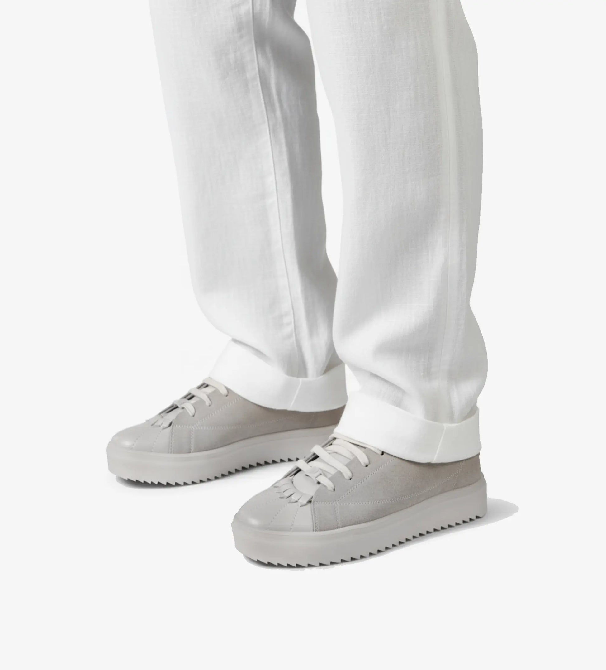 White low top sneakers