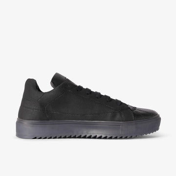 black low top sneakers
