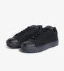 black low top sneakers