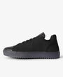 black low top sneakers