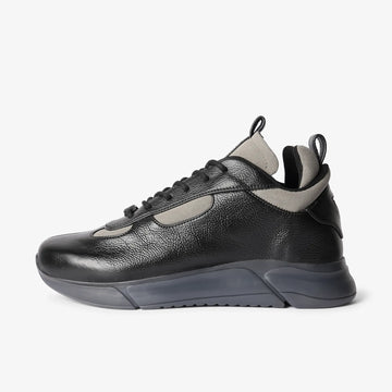 black low top sneakers