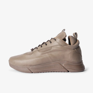 brown low top sneakers