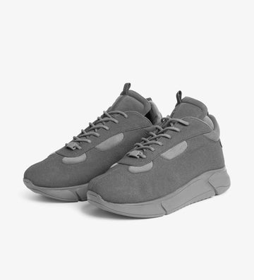 grey low top sneakers