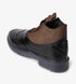 black and brown brogue boots