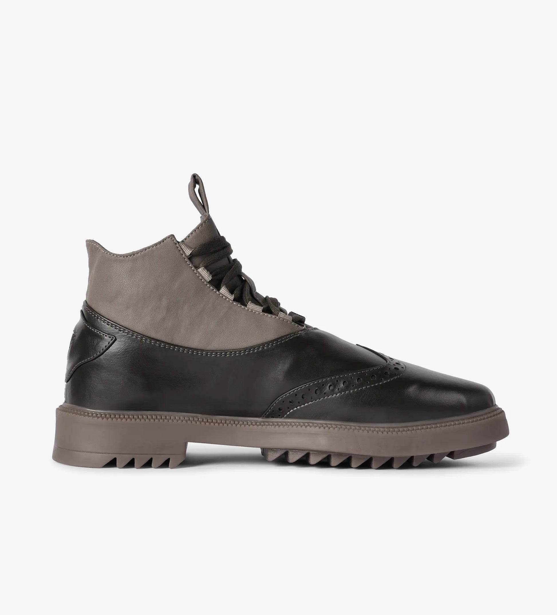 grey brogue boots