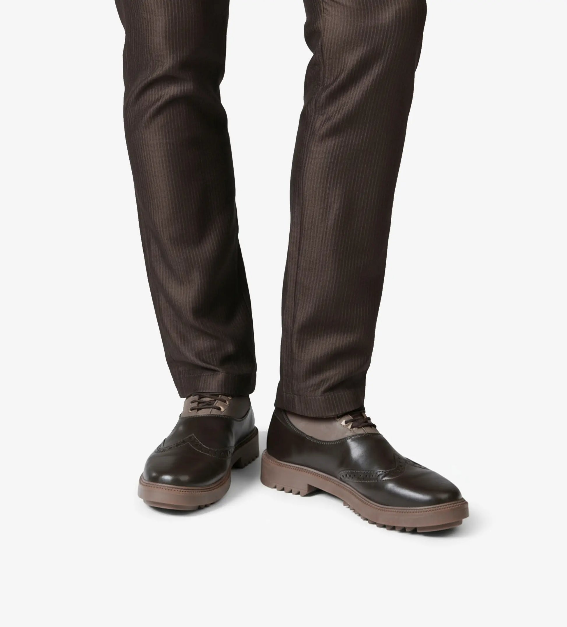 grey brogue boots