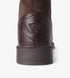 Marron brogue boots