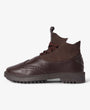 Marron brogue boots