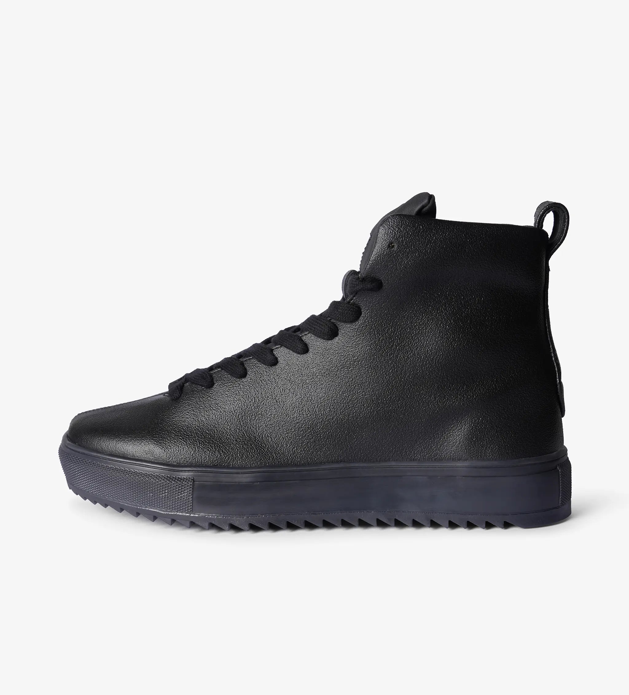 black high top sneakers