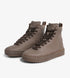 brown high top sneakers