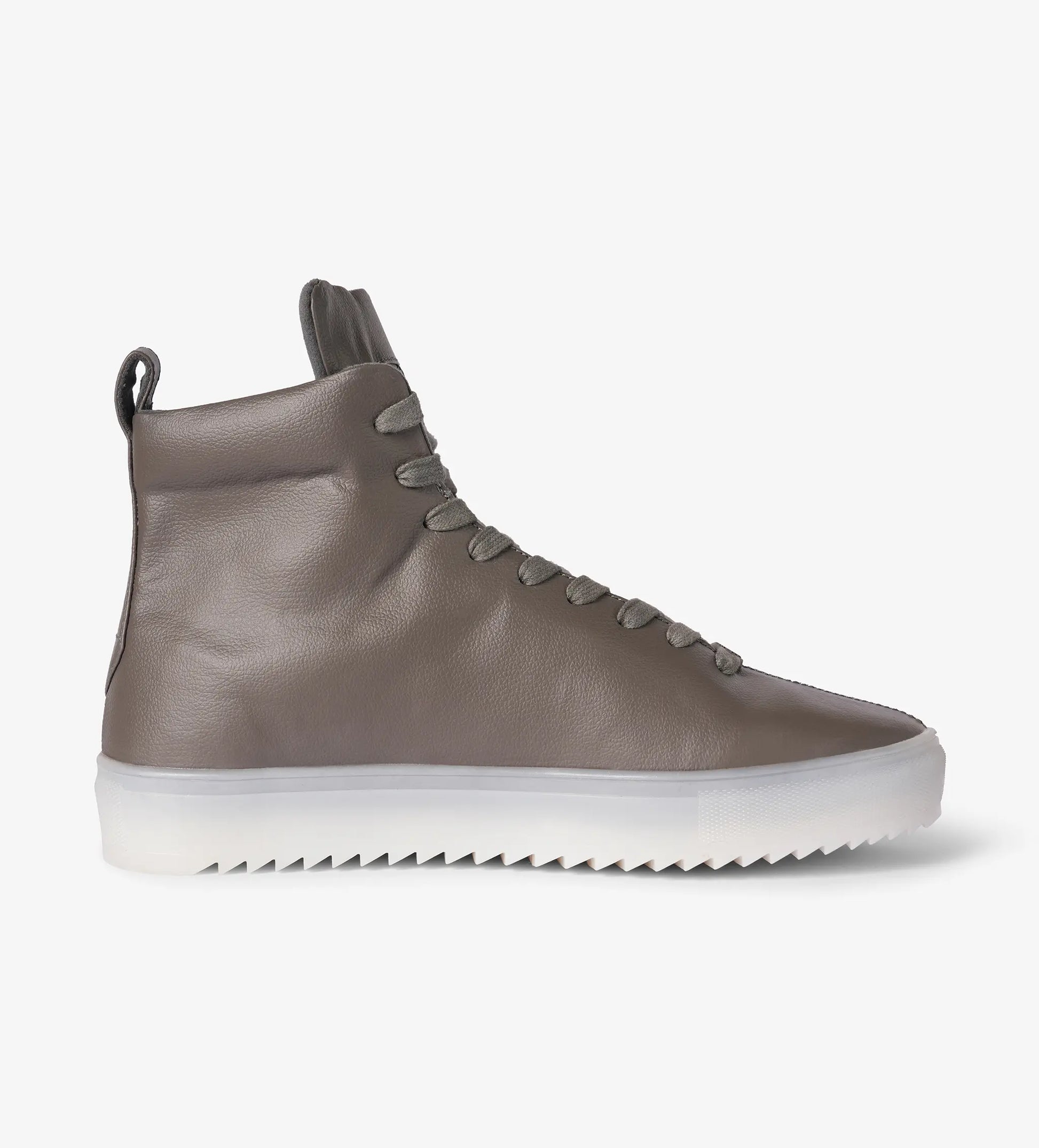 Grey high top sneakers