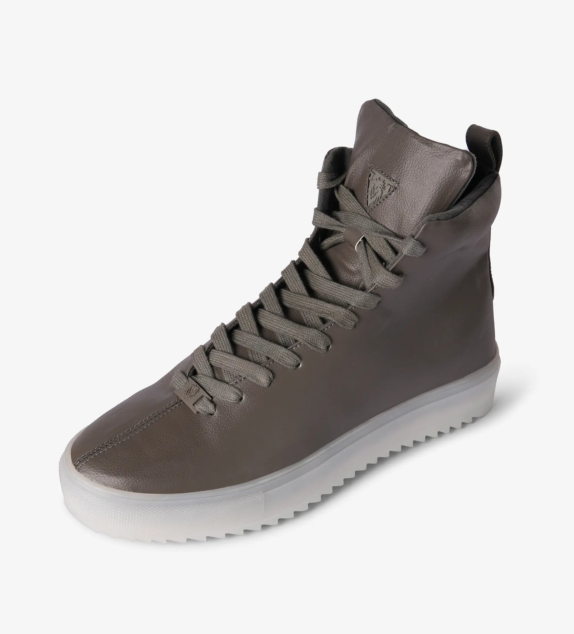 Grey high top sneakers