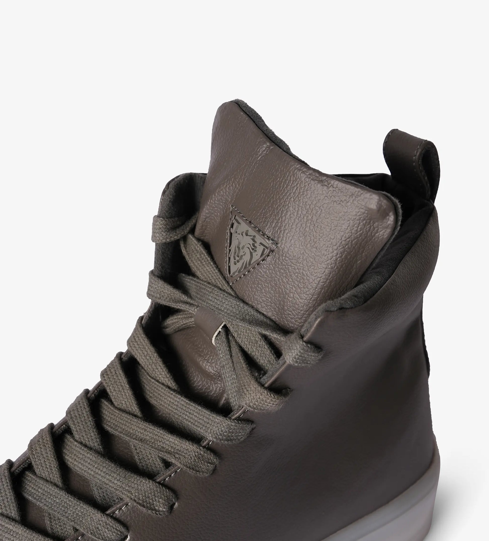 Grey high top sneakers