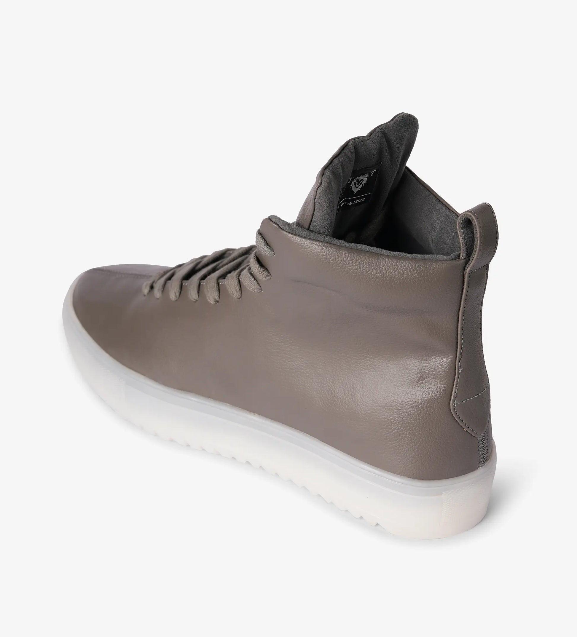 Grey high top sneakers