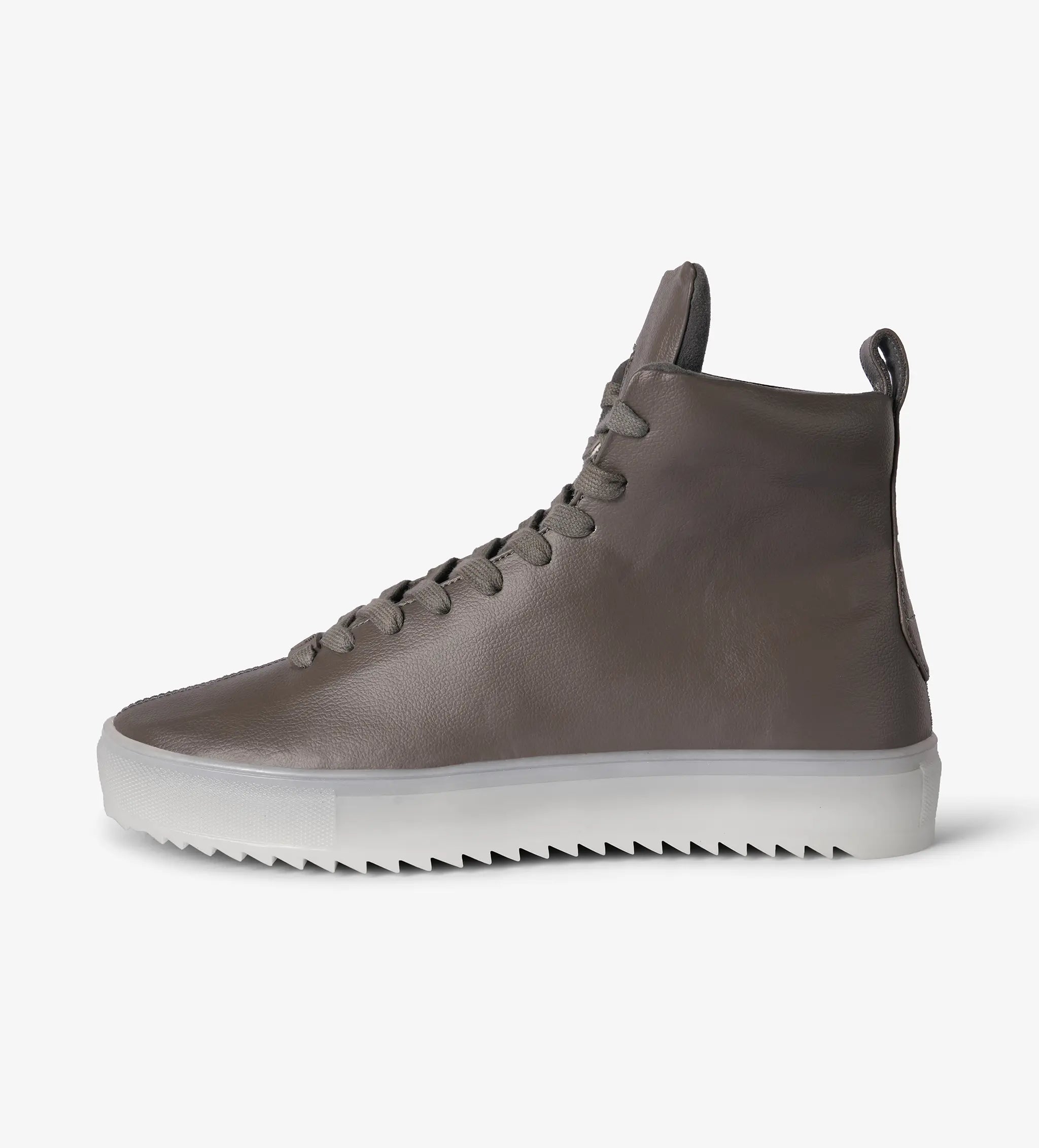 Grey high top sneakers