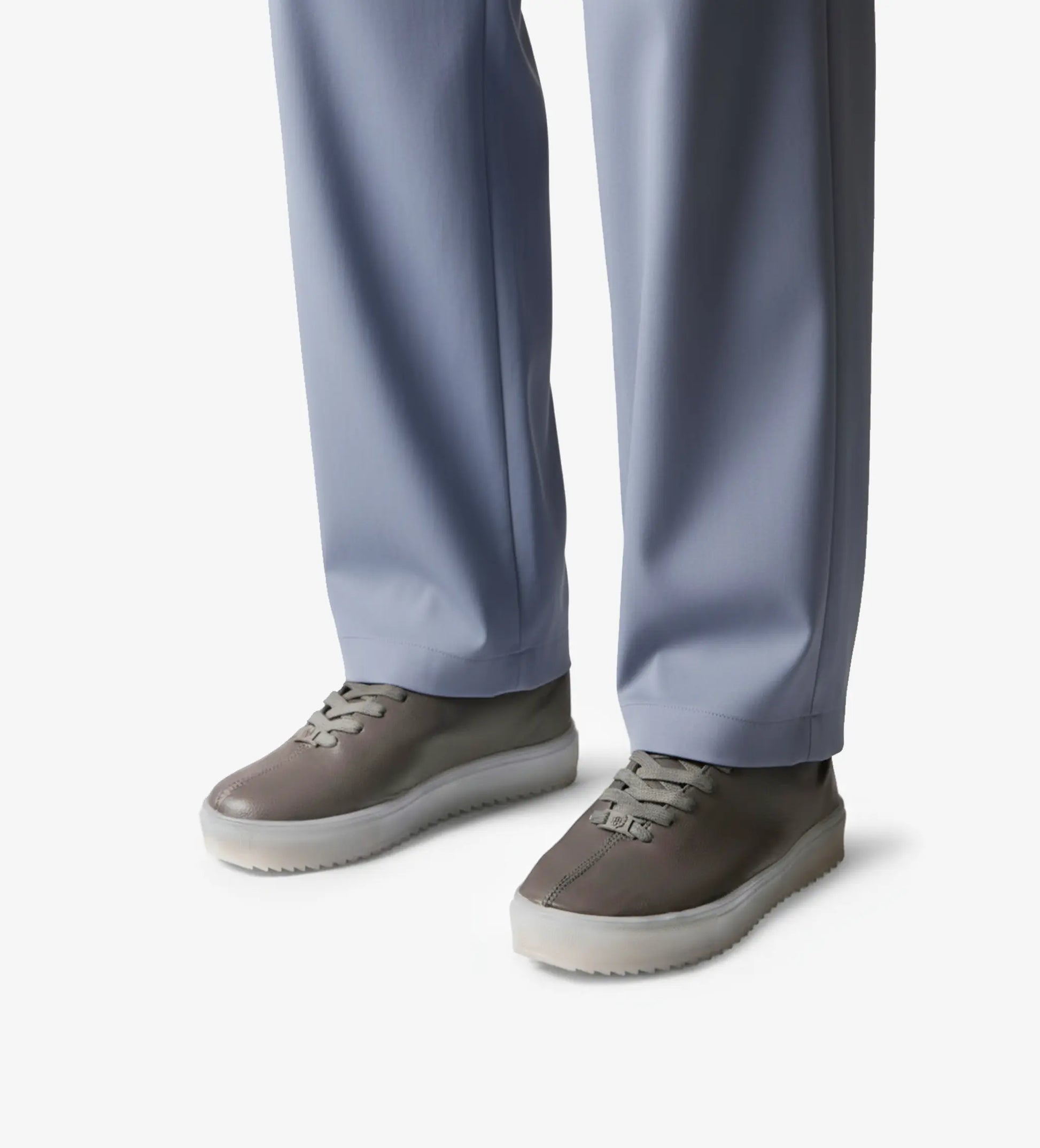 Grey high top sneakers